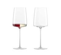 Zwiesel Glas Simplify White Wine Glass (Set of 2), Hand-Blown Wine Glasses for Red and White Wine, High-Quality Tritan Crystal Glasses (13 Ounce)