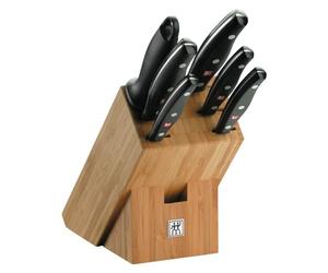 Zwilling 1001385 J. A. Henckels Pollux 7-Piece Block Set, Steel, Black, 28.0 cm*114.5 cm*11.0 cm