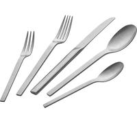 ZWILLING 1027164 Minimal Cutlery Set, 30-Piece for 6 People, 18/10 Stainless Steel, Vintage Design, Hammered, Dishwasher Safe, Silver
