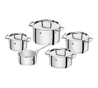 Zwilling 5-piece Pot-Set, with 4 Lids, Suitable for Induction, Stainless Steel, Passion,60 x 50 x 30 cm, Silver