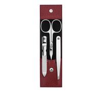 ZWILLING CLASSIC 3-pcs Leather Snap fastener case red