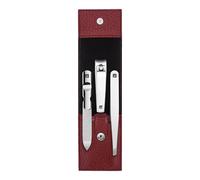 ZWILLING CLASSIC 3-pcs Leather Snap fastener case red