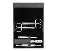 ZWILLING CLASSIC 5-pcs Leather Snap fastener case anthracite