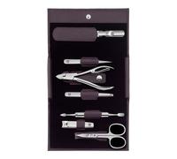 ZWILLING CLASSIC 7-pcs Calf leather Snap fastener case purple