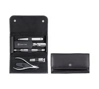 ZWILLING Classic Inox 5-pcs Calf leather Snap fastener case black