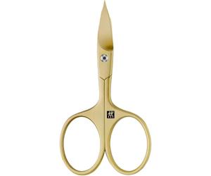 ZWILLING Combi Nail Scissors (scissors for nails and cuticles, curved cutting edge and fine tip for precise cutting), Premium, Gold, 90 mm
