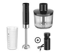 ZWILLING Cordless Hand Blender Starter set with Battery and Chopper, 5-pcs., Black