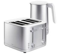 Zwilling Enfinigy 1.5L Kettle Plastic & 4 Short Slot Toaster Silver