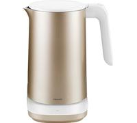 ZWILLING ENFINIGY Pro Kettle with Temperature Setting, Stainless Steel Limescale Filter & Warming Function, 1850 Watt, 1.5 Litres, Gold, Golden