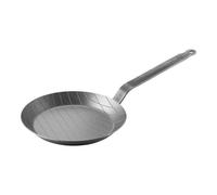 ZWILLING FORGE iron pan, Robust iron pan for special roasting flavours, Frying pan with sturdy iron base with diamond pattern, Ø24cm, Silver