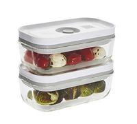 ZWILLING Fresh & Save 2-Piece Small Glass Airtight Food Storage Container, Meal Prep Container
