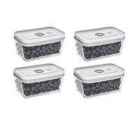 ZWILLING Fresh & Save 4-pc Small Glass Vacuum Sealer Food Storage Containers with Airtight Lids