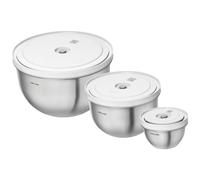 ZWILLING Fresh & Save BOWLS Vacuum bowl set S/M/L / 6-pcs, Stainless steel, silver-white
