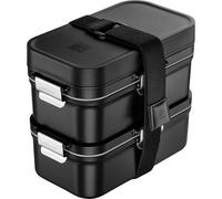 ZWILLING Lunch Box Fresh & Save To Go – Stainless Steel Cutlery, Vacuum, Shatterproof – Black