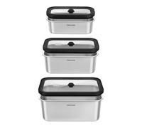 ZWILLING Fresh & Save STAINLESS S/M/L / 6-pcs Stainless steel Vacuum box set