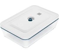 ZWILLING Fresh & Save Vacuum Casserole Dish with Lid, 2.8 L, 29 x 20 x 9 cm, Glass, Blue