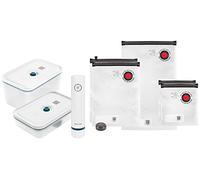 ZWILLING Fresh & Save Vacuum Starter Set for Food Storage, 8-Piece, Blue | Vacuum Pump, Plastic Storage Container and Lunch Box, Vacuum Bags (S/M/L)