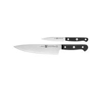 ZWILLING Gourmet Knife Set, 2 pieces (Paring/Garnishing Knife 10 cm, Chef's Knife 20 cm), Special Stainless Steel, Ergonomic Plastic Handle, Black - Made in Germany