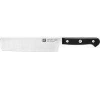 ZWILLING Gourmet Nakiri Knife, 17 cm, Special Stainless Steel, Ergonomic Plastic Handle, Black - Made in Germany