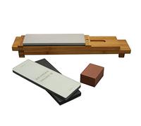 ZWILLING J.A. Henckels 6-pc Glass Water Stone Sharpening Set, 16", Brown