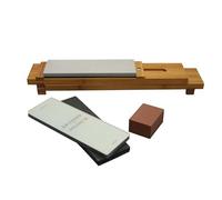 ZWILLING J.A. Henckels 6-pc Glass Water Stone Sharpening Set, 16", Brown