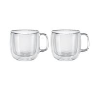 ZWILLING J.A. Henckels Cappuccino Glass Mug Set, Clear, 2-pc