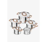 Zwilling J.A Henckels Zwilling J.A Henckels Bellasera Contrasting-Handle Stainless-Steel Cookware Set Of Five