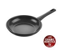 ZWILLING Madura Plus Frying Pan, 20 cm, Aluminium, Ceramic Non-Stick Coating, Scratch-Resistant Ceramic Pan for All Hobs, Suitable for Induction Cookers [Made in Italy], Black