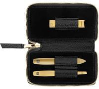 ZWILLING Manicure Set 3 Pieces, Gold Edition, Care for Hands and Feet with Nail Clippers, Stainless Steel, Premium, Black