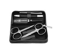 Zwilling Manicure Set 5 Pieces - Manicure - Nail Scissors - Tweezers - Nail Care - Zip Case - Leather Case - 13.8 x 6.5 x 2.5 cm - Black