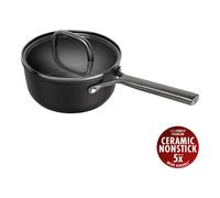 ZWILLING Milano 18 cm Aluminium Saucepan with glass lid black