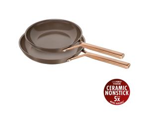 ZWILLING Milano 2-pcs Aluminium Frying pan set brown