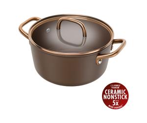 ZWILLING Milano 24 cm Aluminium Stock pot with glass lid brown