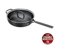ZWILLING Milano 28 cm round Aluminium Saute pan with glass lid black