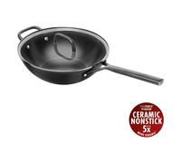 ZWILLING Milano 30 cm Aluminium Wok with glass lid