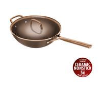 ZWILLING Milano 30 cm Aluminium Wok with glass lid