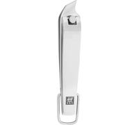 ZWILLING Nail Clippers - Angled Edge & Cuticle - Strong Leverage - Stainless Steel + Keyring - Silver Premium