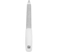 ZWILLING Nail File (sapphire coating, polished file tip, ergonomic shape, coarse and fine grained file surfaces), White, 90 mm
