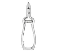 ZWILLING Nail Clippers (with Buffer Spring, Ergonomic Shape, Especially Sharp Blades for Firm Fingers and Toenails), Premium, Silver