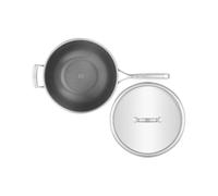 ZWILLING Peak Ceraforce HyCoat Wok 30 cm with Glass Lid 18/10 Stainless Steel