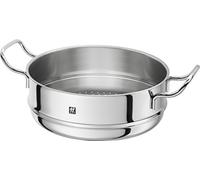 ZWILLING Plus Steamer Insert, 24 cm, Stainless Steel, Drip-Free Pouring Rim | 2 Handles