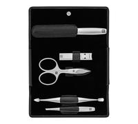 ZWILLING PREMIUM 5-pcs Nappa leather Snap fastener case black