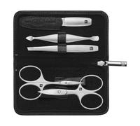 ZWILLING PREMIUM 5-pcs Yak leather Zip fastener case black