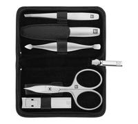 ZWILLING PREMIUM 5-pcs Yak leather Zip fastener case black