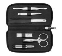 ZWILLING PREMIUM 6-pcs Leather Zip fastener case black