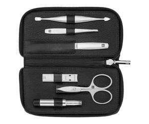 ZWILLING PREMIUM 6-pcs Leather Zip fastener case black