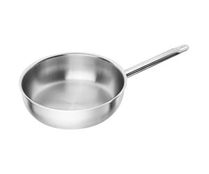 ZWILLING Pro 28 cm High Induction Frying Pan with Handle, 18/10 Stainless Steel, Silver