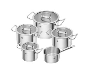 ZWILLING Pro 5-pcs 18/10 Stainless Steel Pot set silver