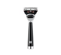 ZWILLING Razor (precious resin handle, wet shave, Gilette Fusion blades, ergonomic design, blade included), Black