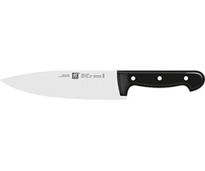 ZWILLING Santoku Knife, Blade length: 18 cm, Large blade, Special stainless steel/Plastic handle, Twin Chef, Silver/Black